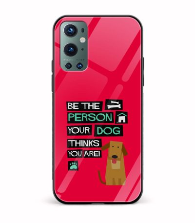 Typography Printed Glass Back Phone Case