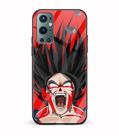 Goku Printed Glass Back Phone Case